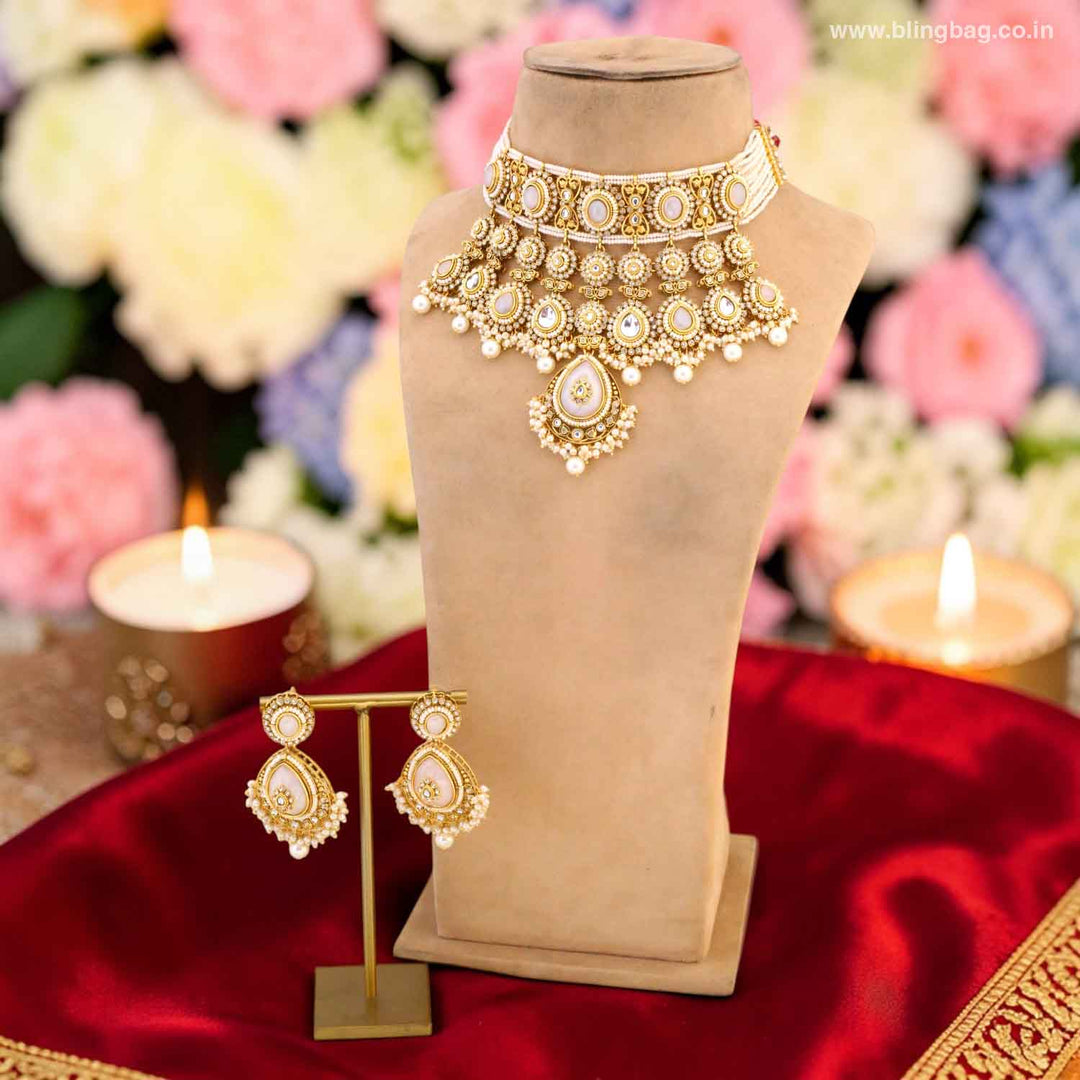 Ivory Vrishaliya Bridal Jewellery Set