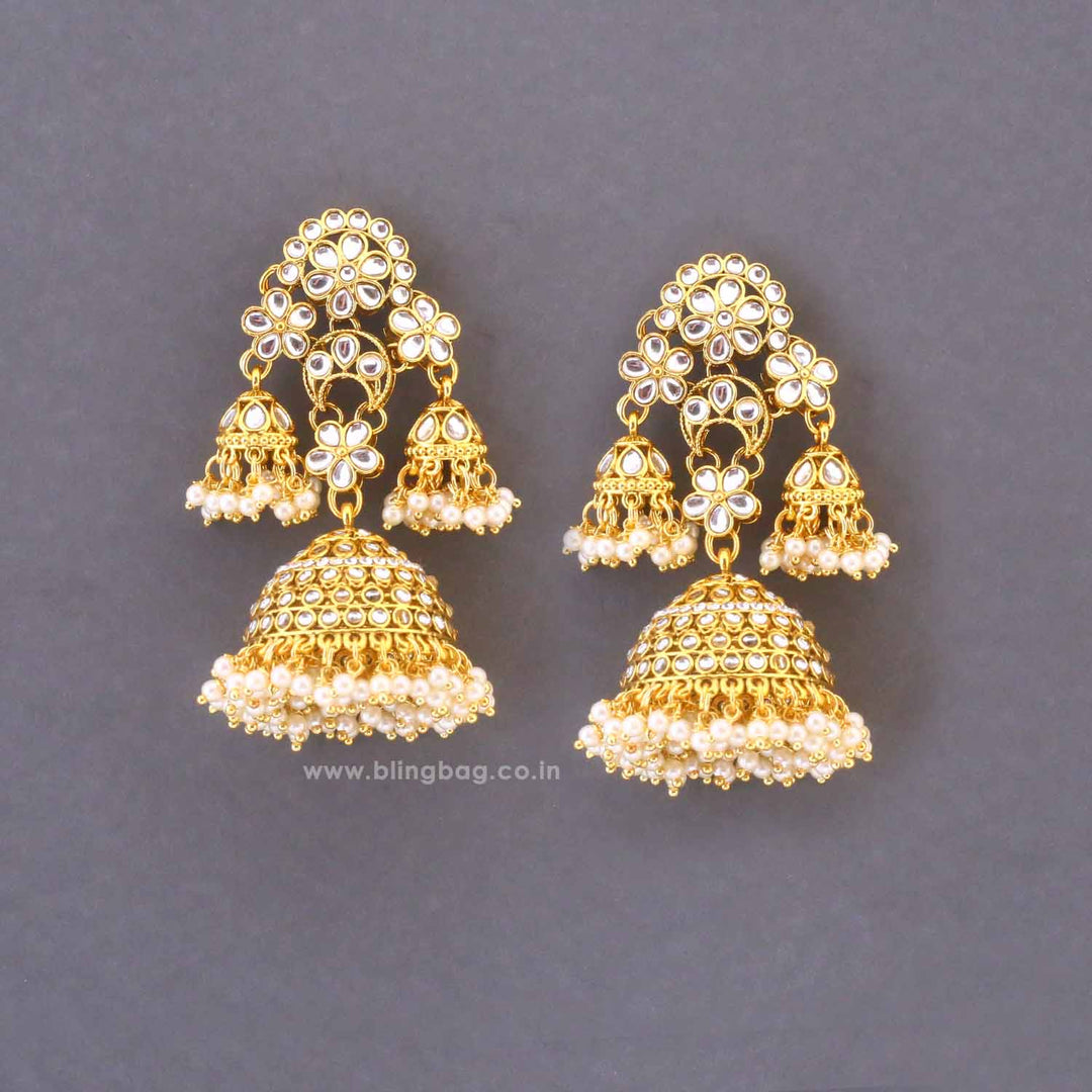 Ivory Wasti Jhumkis