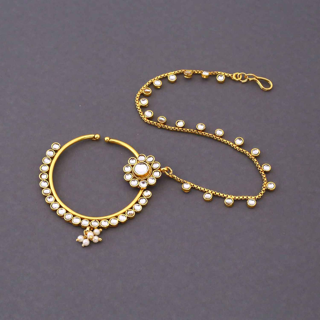 Ivory Yamika Kundan Bridal Jewellery Set