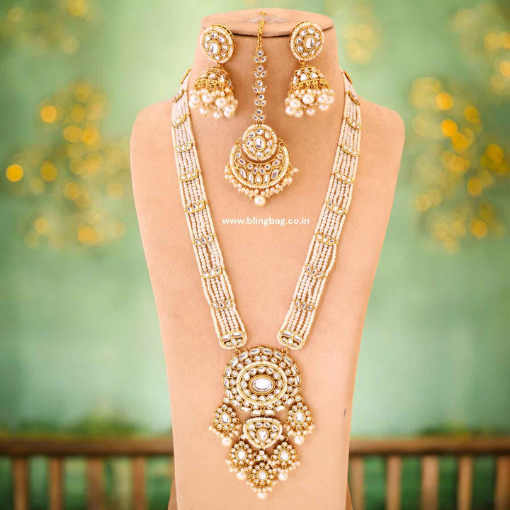 Ivory Yashashvi Kundan Jewellery Set