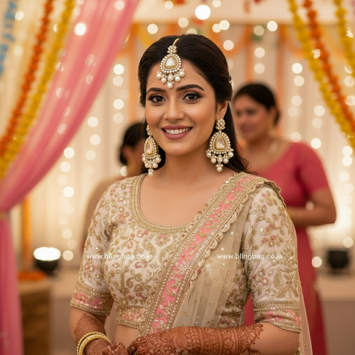 Ivory Yonita Maang Tikka