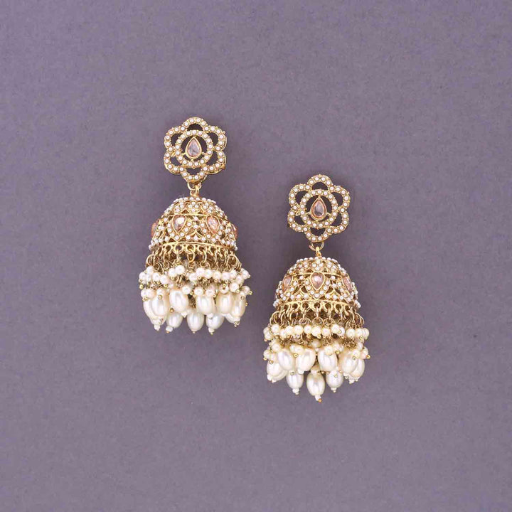 Ivory Zarqa Punjabi Jhumkis