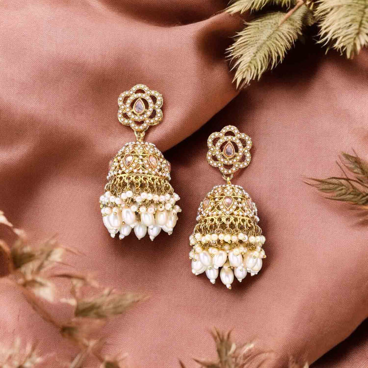 Ivory Zarqa Punjabi Jhumkis