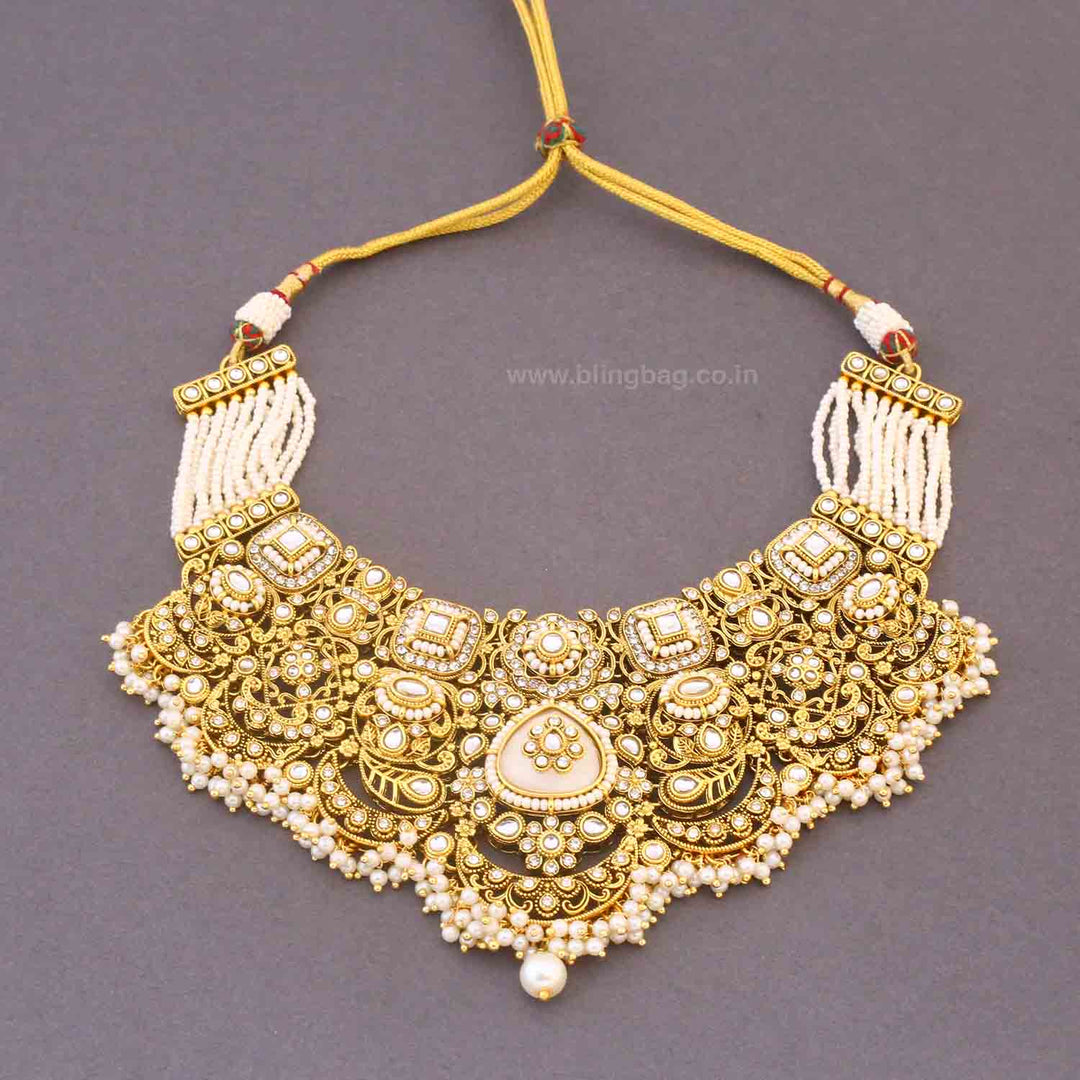 Ivory Zayyani Bridal Jewellery Set