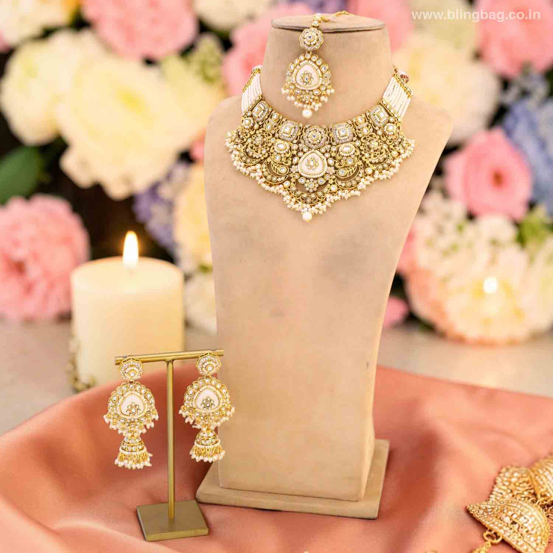 Ivory Zayyani Bridal Jewellery Set