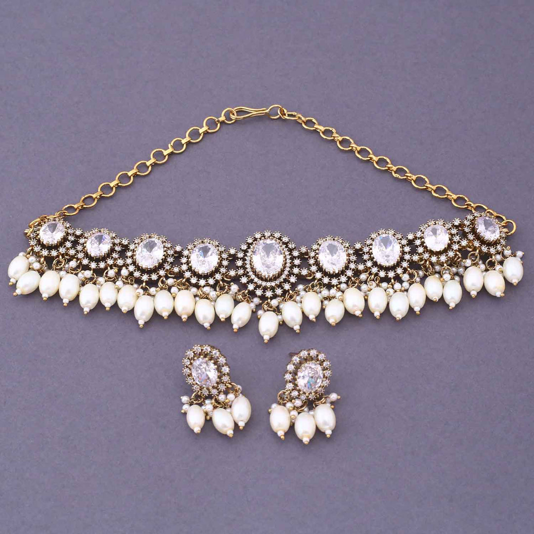 Ivory Zefira Victorian Jewellery Set - New Arrival