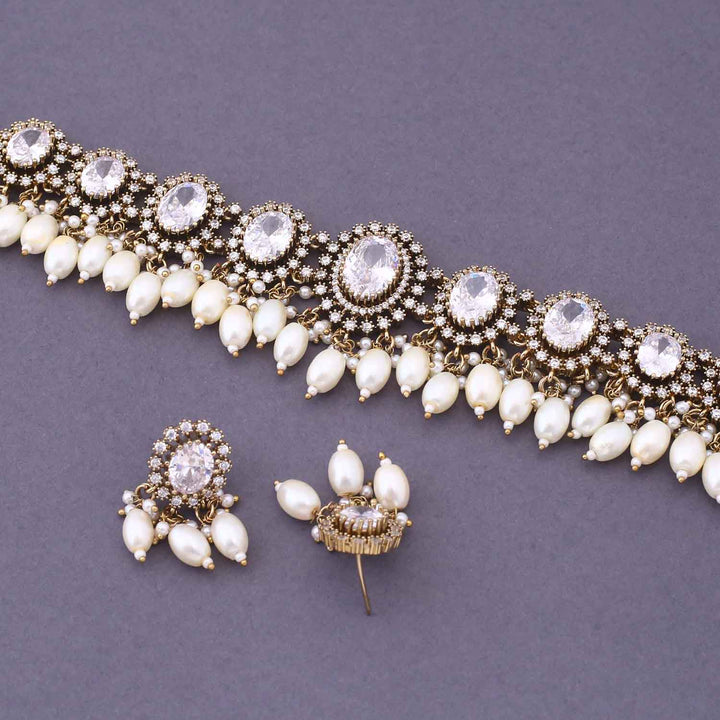 Ivory Zefira Victorian Jewellery Set - New Arrival