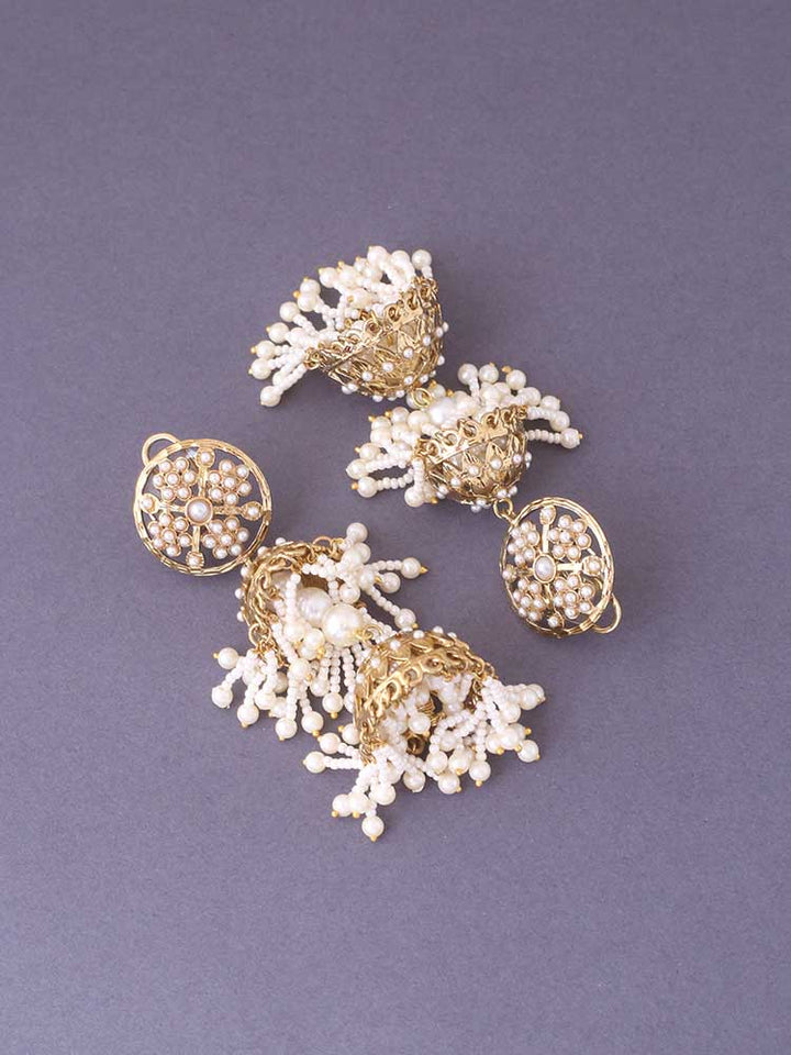 Ivory Zoya Jhumkis