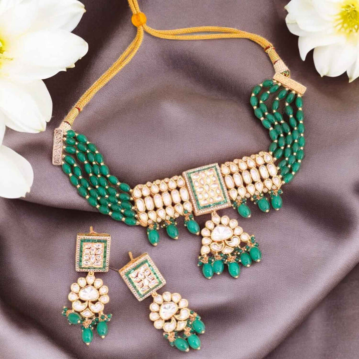 Jade Kacela Kundan Jewellery Set