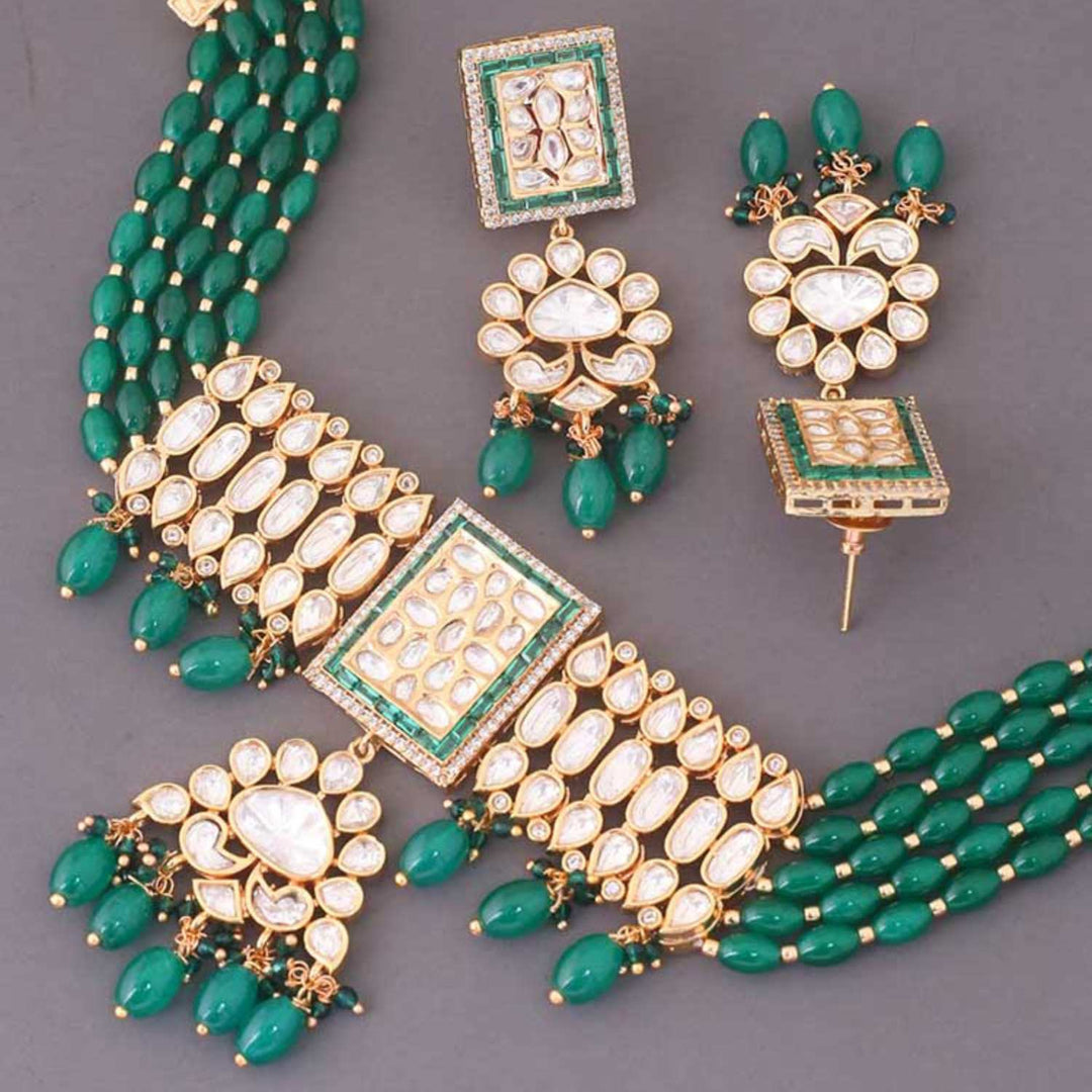 Jade Kacela Kundan Jewellery Set