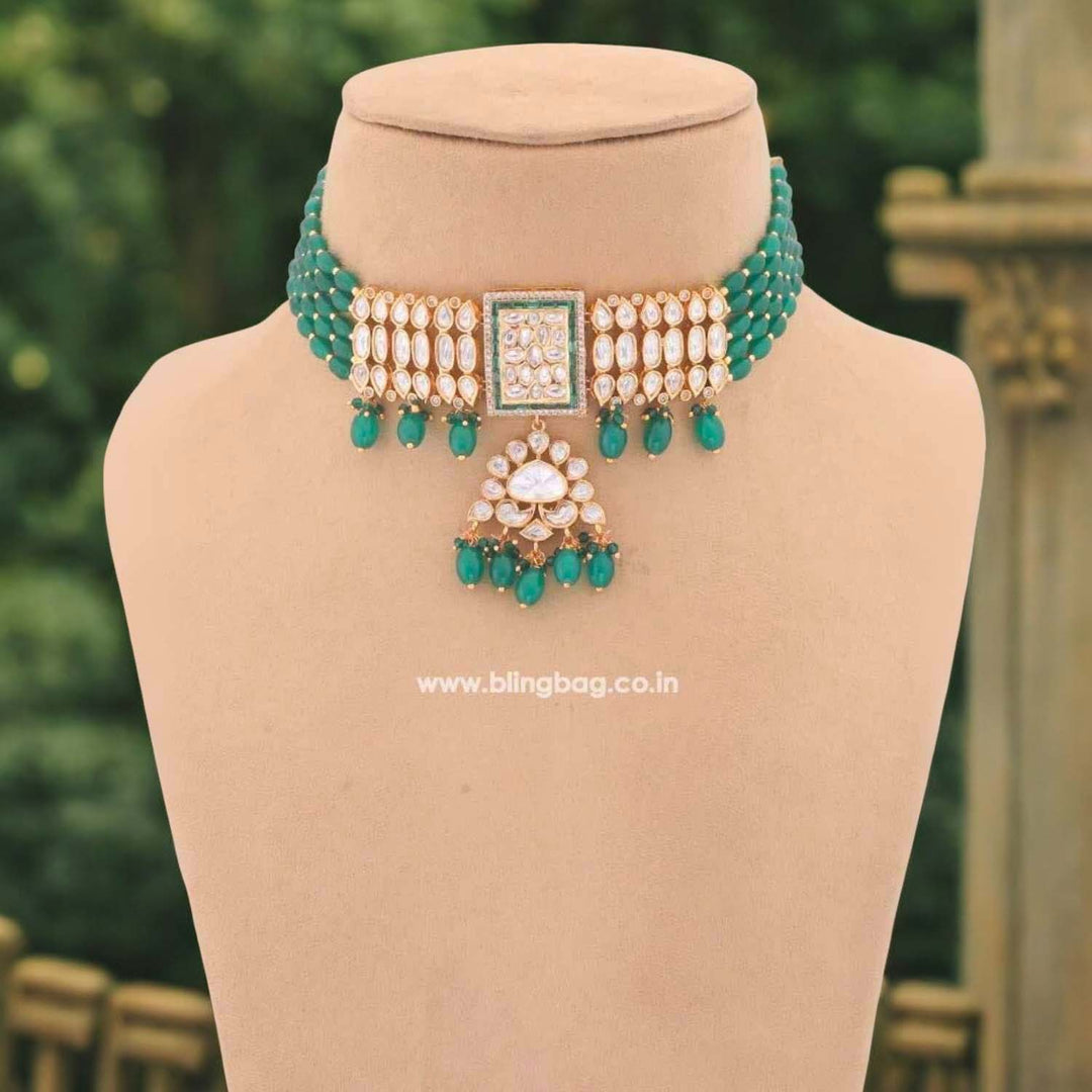 Jade Kacela Kundan Jewellery Set