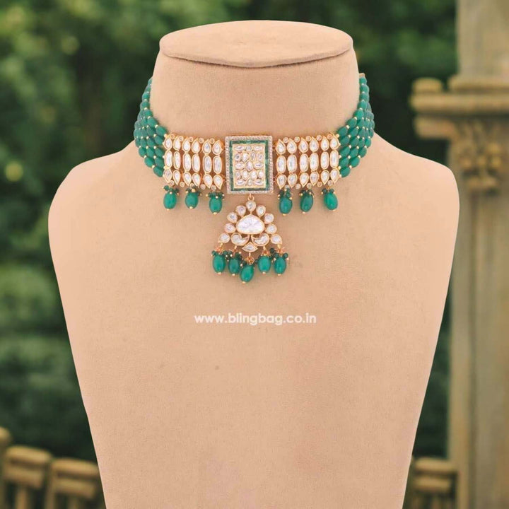 Jade Kacela Kundan Jewellery Set