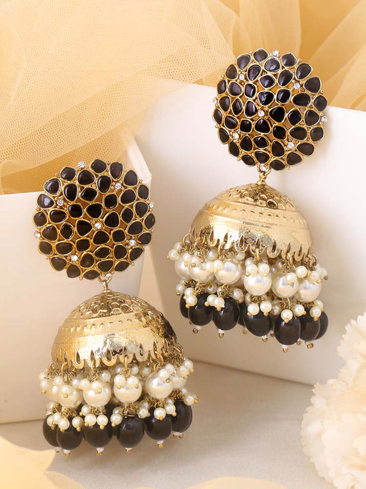 Jet Bhanupria Jhumkis