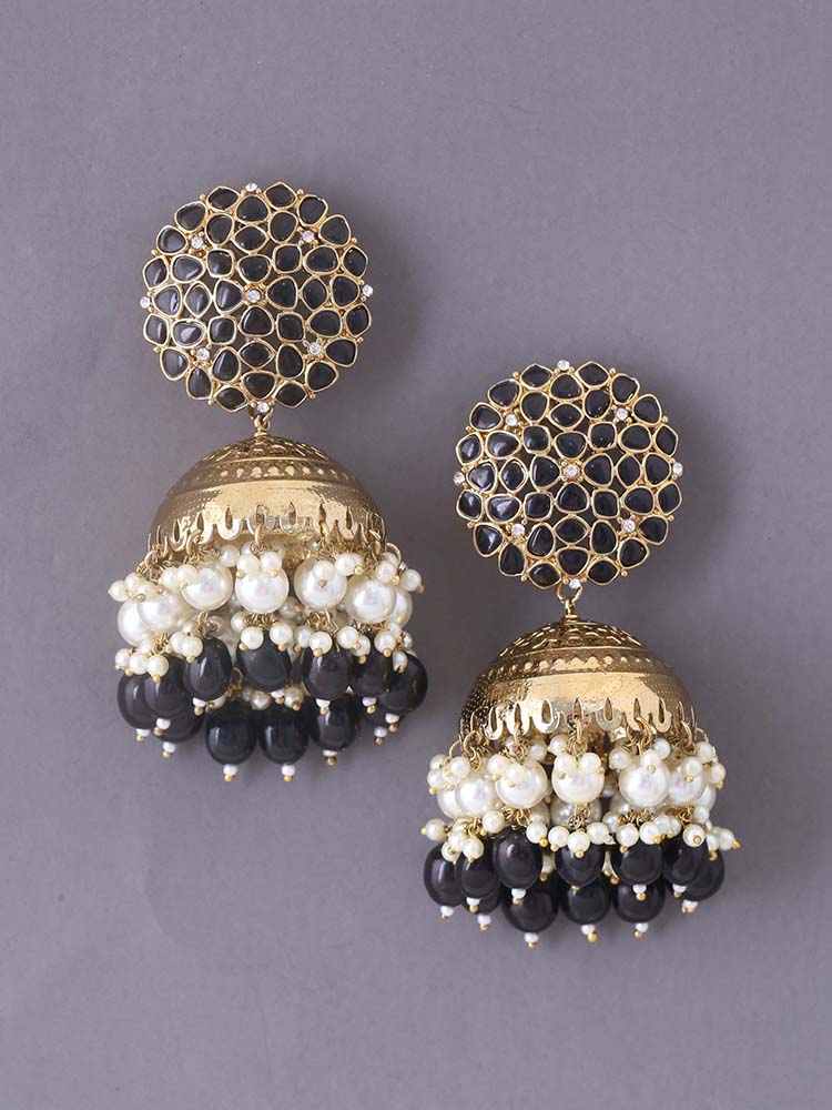 Jet Bhanupria Jhumkis