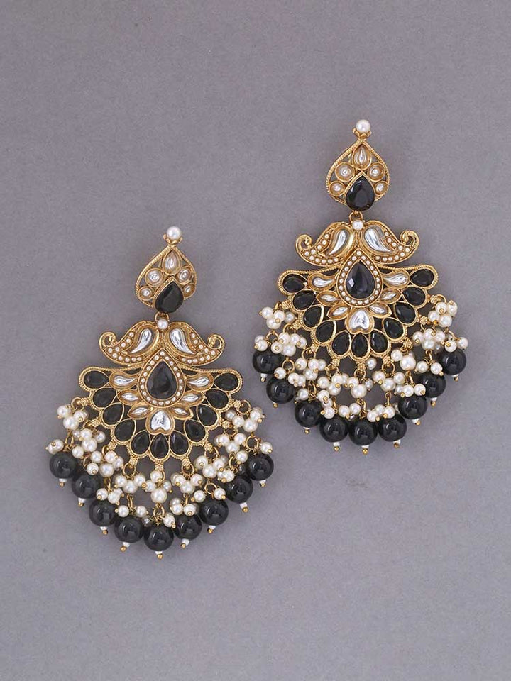 Jet Bhumika Ethnic Danglers