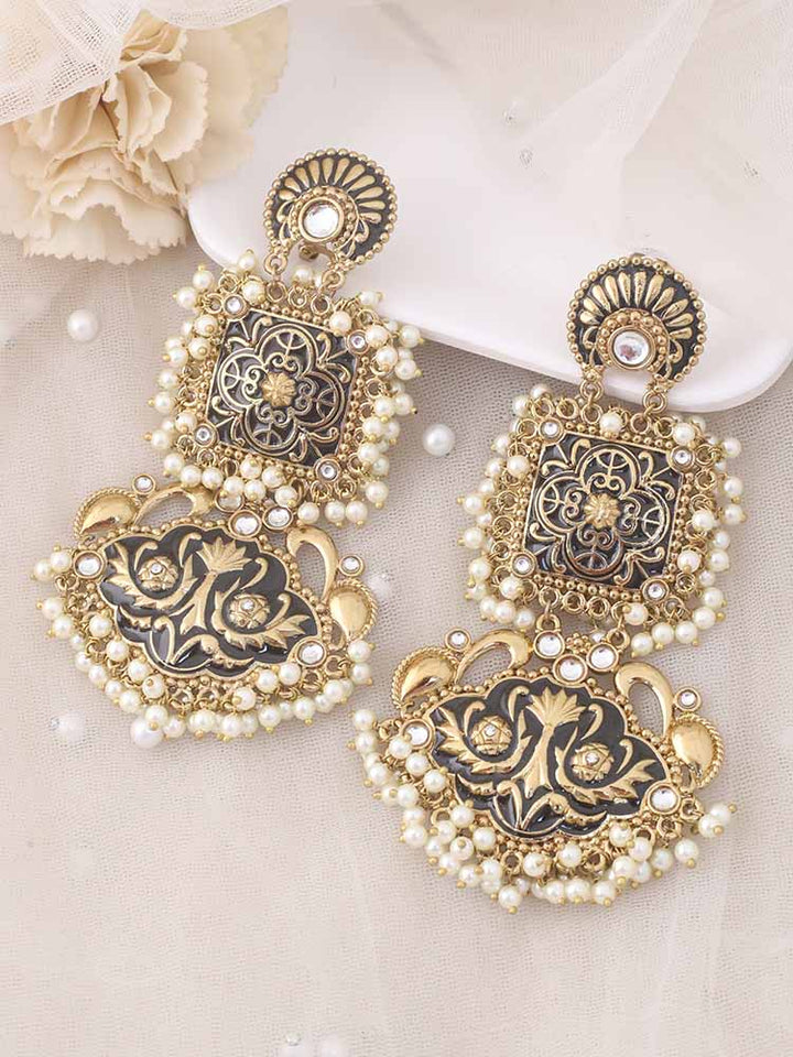 Jet Rangoli Danglers