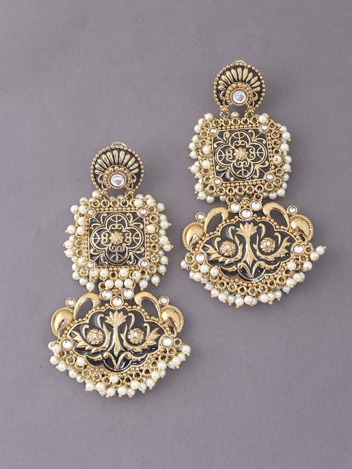 Jet Rangoli Danglers