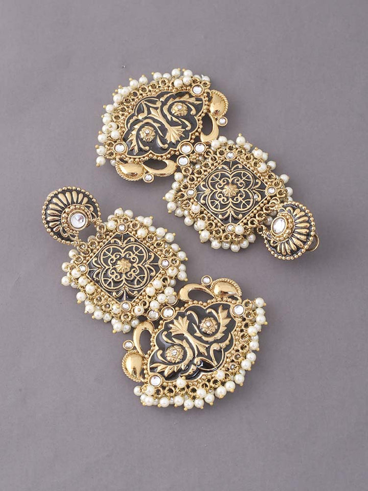 Jet Rangoli Danglers