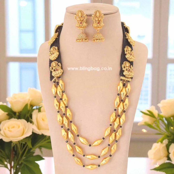 Jet Vrishabha Temple Jewellery Set - EOSS