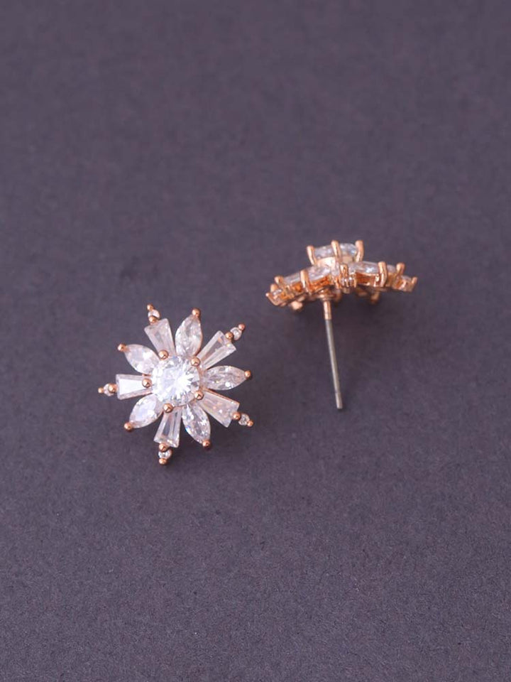 Rose Gold Kaela Zirconia Studs