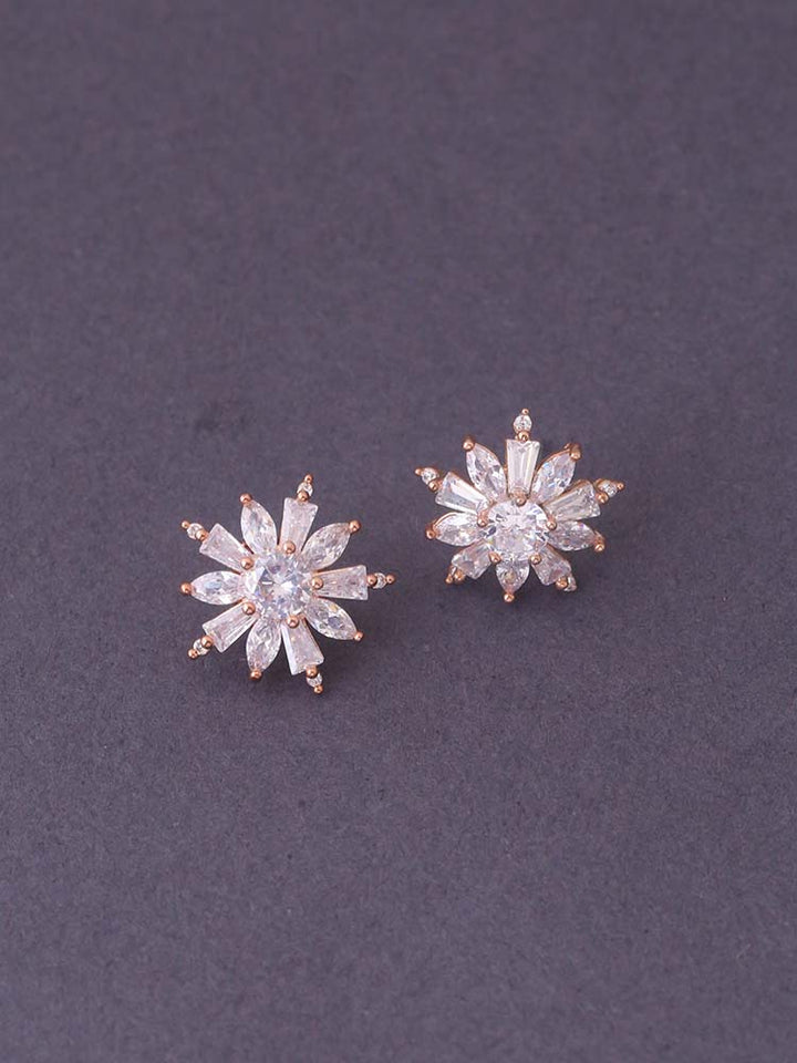 Rose Gold Kaela Zirconia Studs