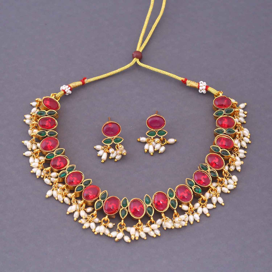 Kunjal Reversible Antique Jewellery Set - New Arrival