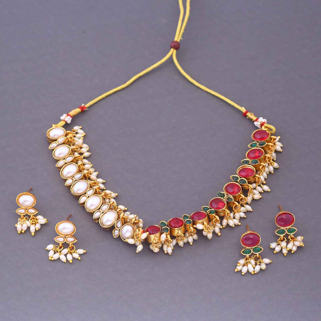 Kunjal Reversible Antique Jewellery Set - New Arrival