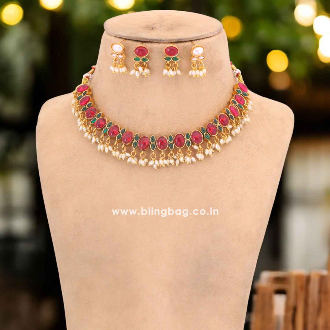 Kunjal Reversible Antique Jewellery Set - New Arrival