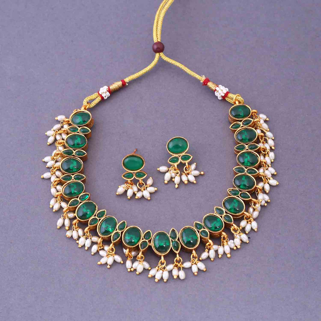 Kunjal Reversible Antique Jewellery Set - New Arrival
