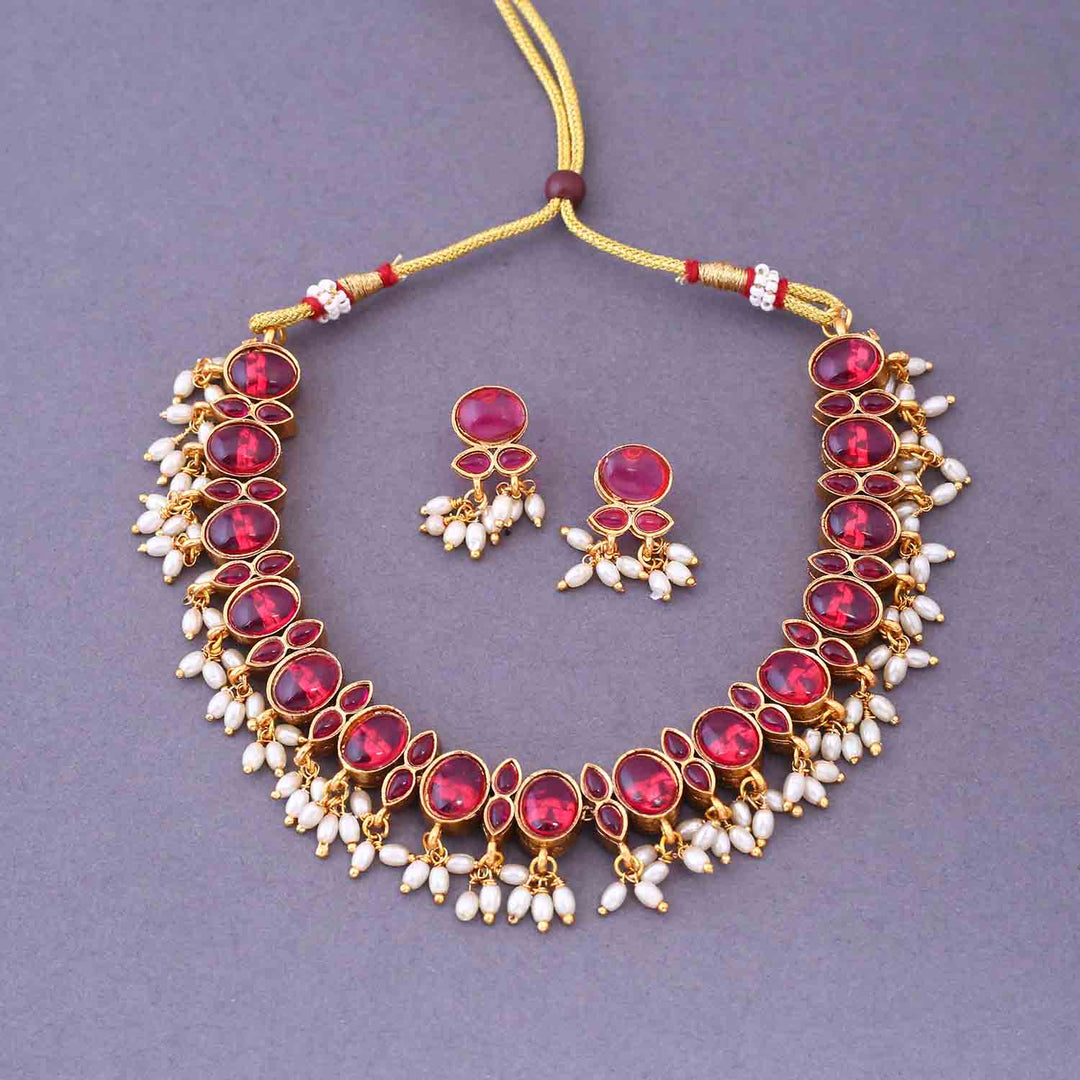 Kunjal Reversible Antique Jewellery Set - New Arrival