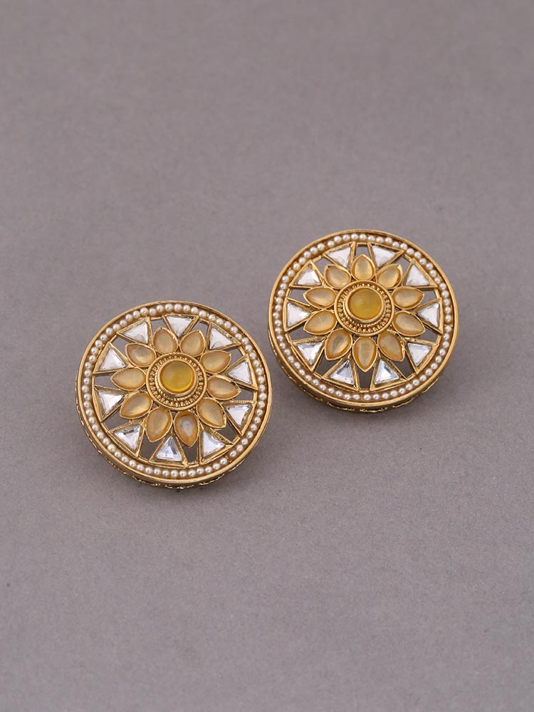 Lemon Anokhi Ethnic Studs - EOSS