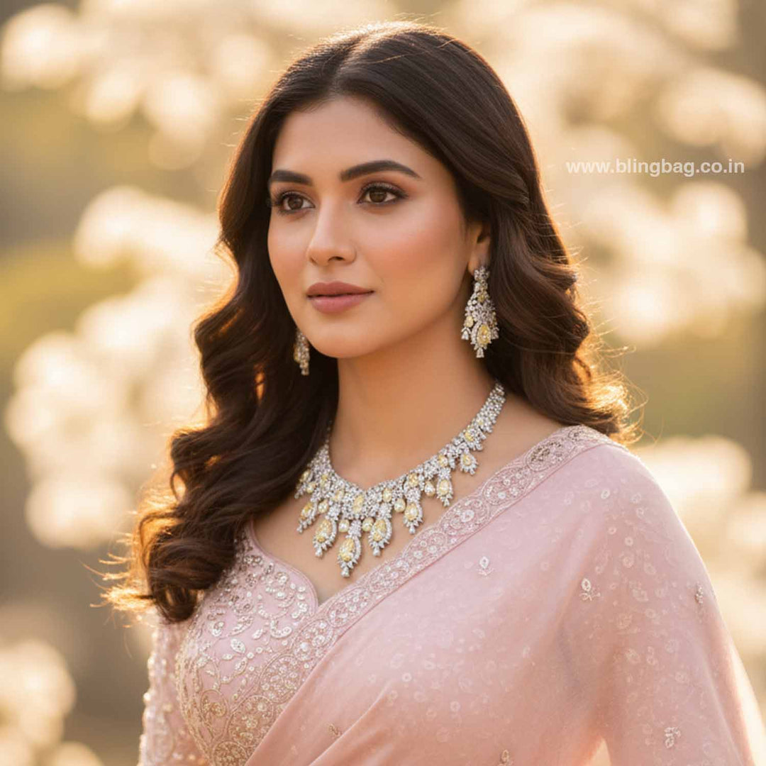 Lemon Cesian Zirconia Jewellery Set