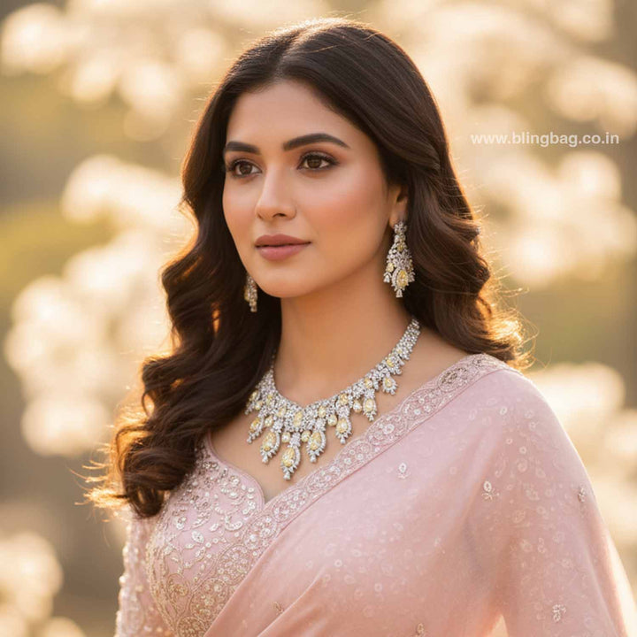 Lemon Cesian Zirconia Jewellery Set