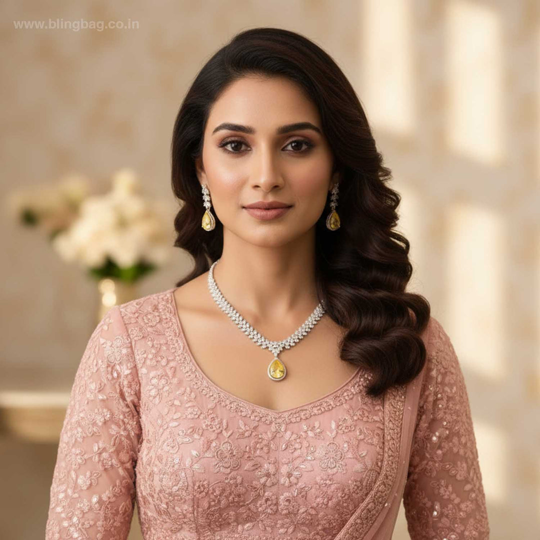 Lemon Enie Zirconia Jewellery Set