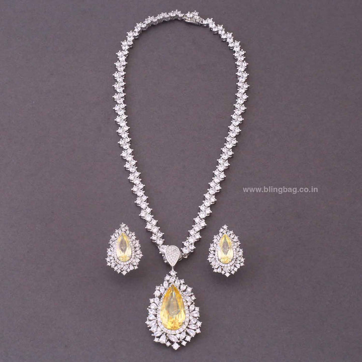 Lemon Enna Zirconia Pendant Set