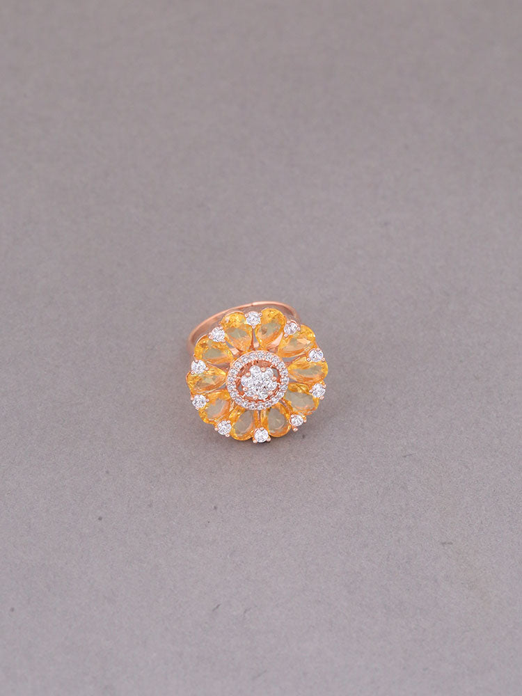 Lemon Fotini Zirconia Ring