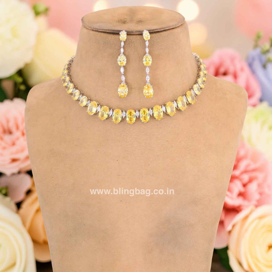Lemon Hania Zirconia Jewellery Set