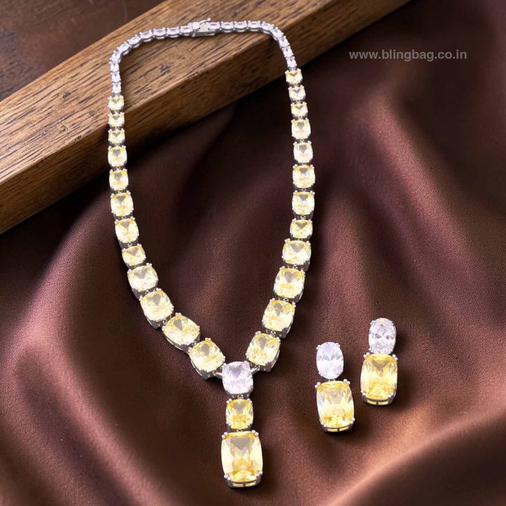 Lemon Hynaa Zirconia Jewellery Set