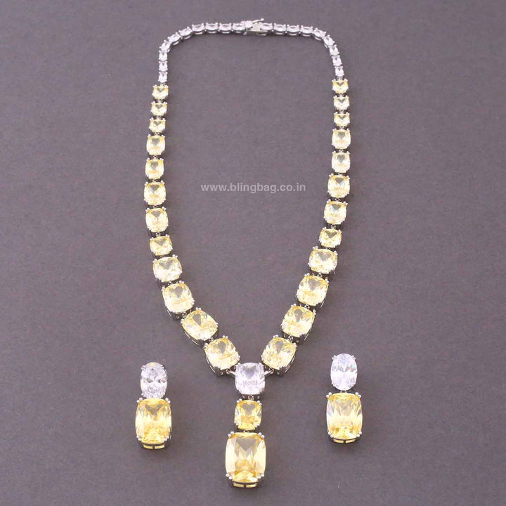 Lemon Hynaa Zirconia Jewellery Set