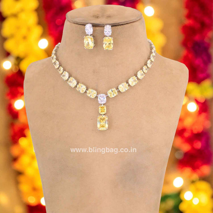 Lemon Hynaa Zirconia Jewellery Set