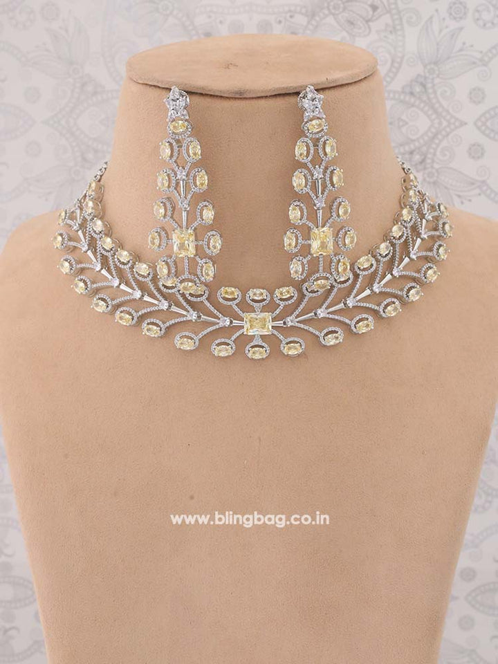 Lemon Jemima  Zirconia Jewellery Set