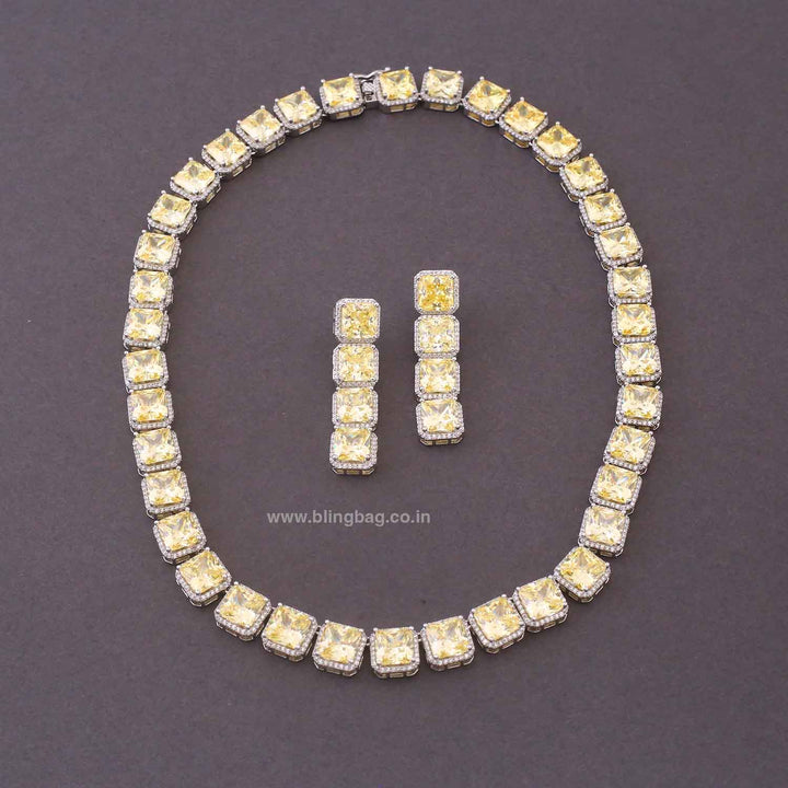 Lemon Keenie Zirconia Jewellery Set