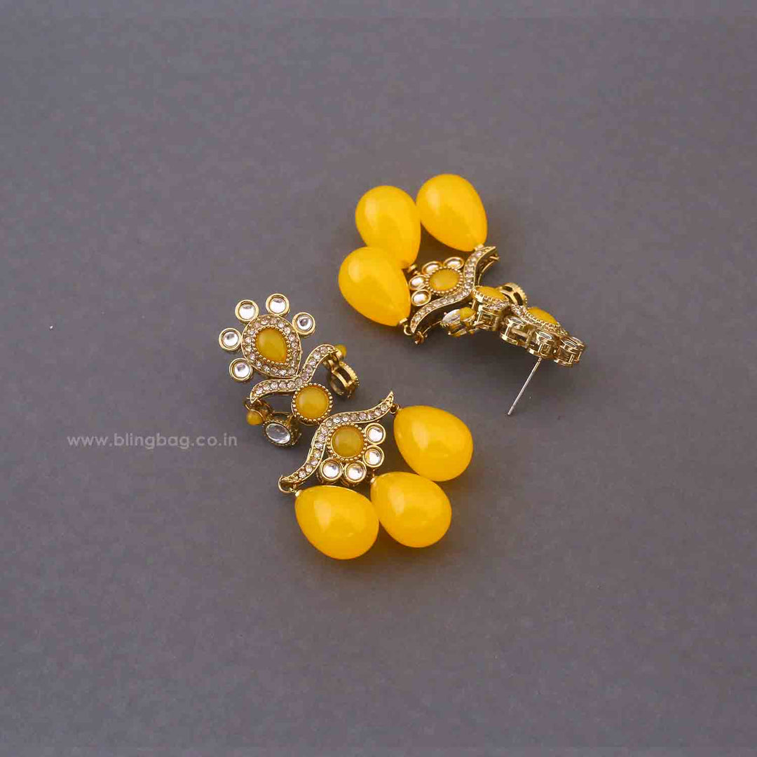 Lemon Kumud Danglers