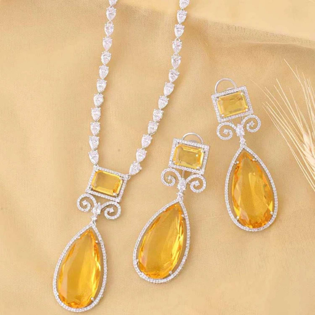 Lemon Michal Zirconia Jewellery Set