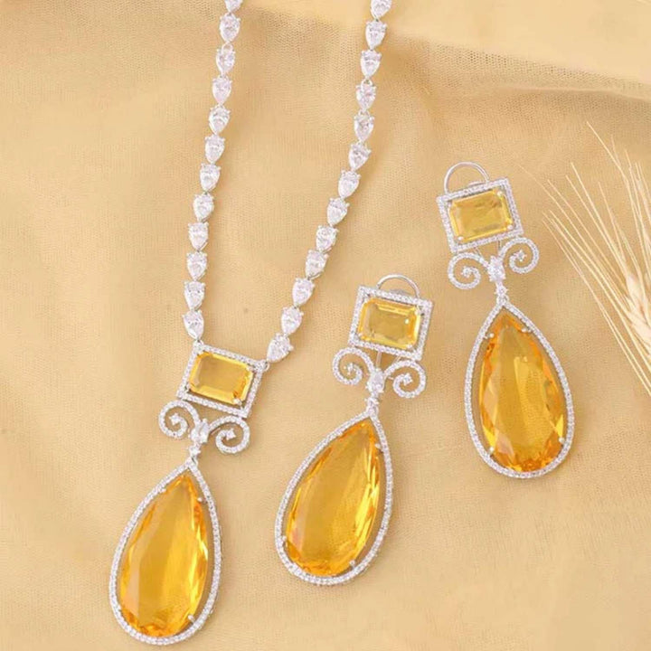 Lemon Michal Zirconia Jewellery Set
