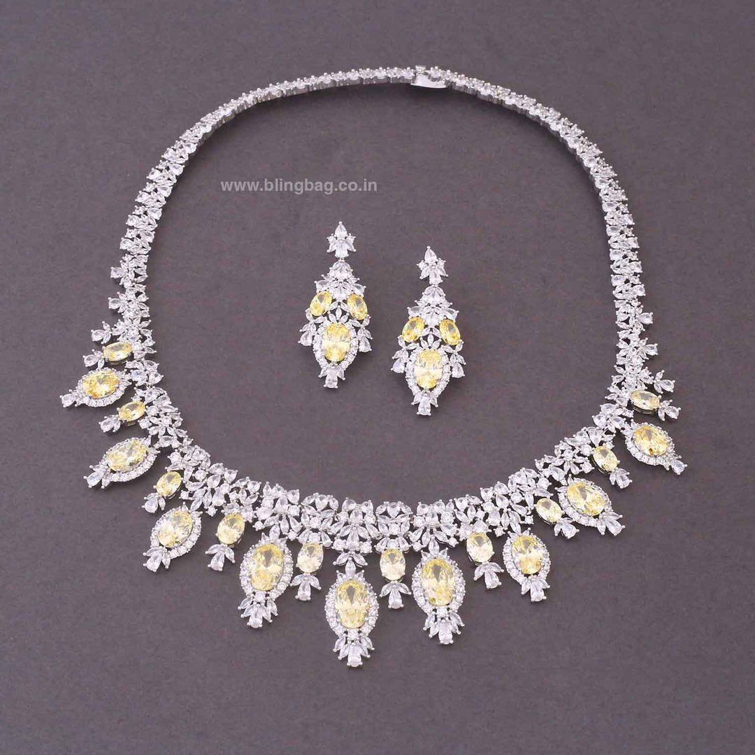 Lemon Mietta Zirconia Jewellery Set