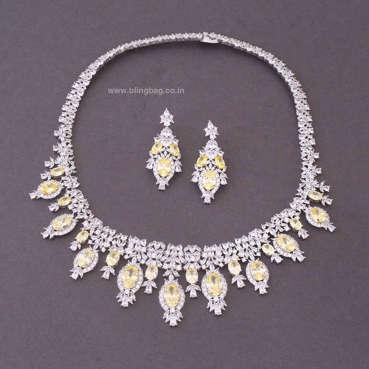 Lemon Mietta Zirconia Jewellery Set