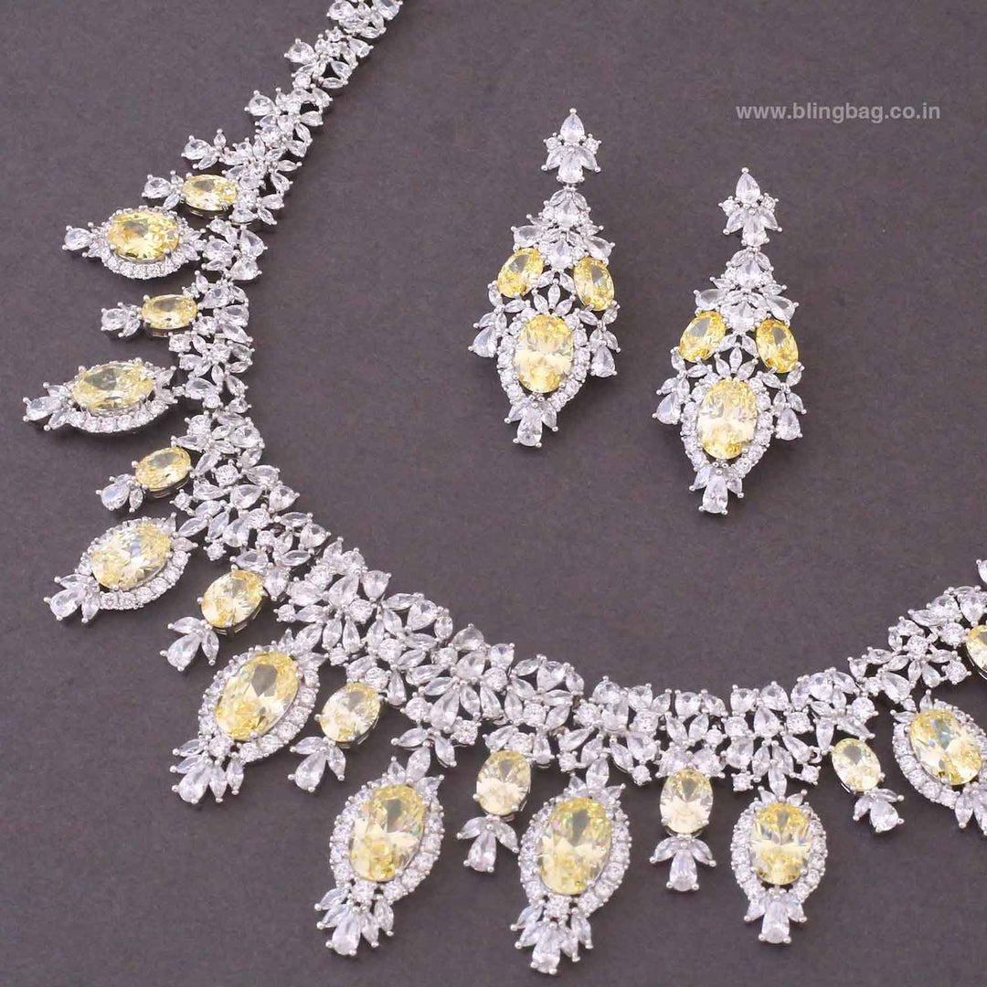 Lemon Mietta Zirconia Jewellery Set
