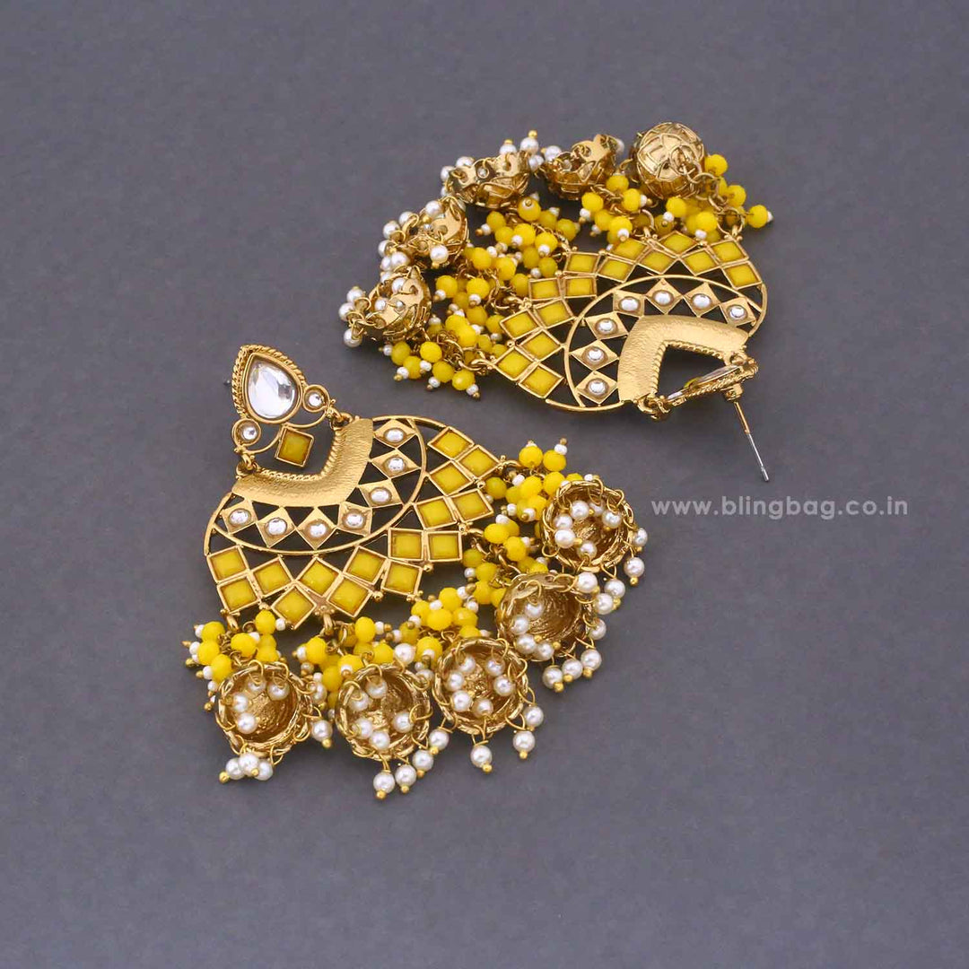 Lemon Phalguni Jhumkis