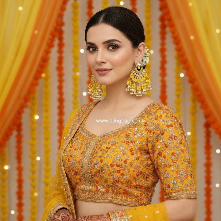 Lemon Phalguni Jhumkis